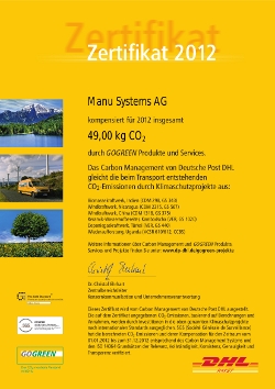 GOGREEN Zertifikat Manu Systems AG 2012.jpg