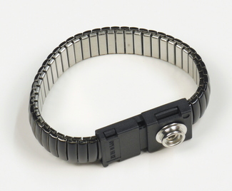 ESD metal wrist strap, M press-stud 10 mm WOR-0029-0002