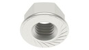 DIN 6923S Hexagon flange nut with serration stainless steel A2 RLS-6923S-A2-M10-1
