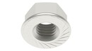 DIN 6923S Hexagon flange nut with serration stainless steel A2 RLS-6923S-A2-M12-1