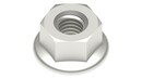DIN 6923S Hexagon flange nut with serration stainless steel A2 RLS-6923S-A2-M3-1