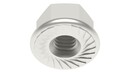 DIN 6923S Hexagon flange nut with serration stainless steel A2 RLS-6923S-A2-M3-1
