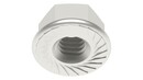 DIN 6923S Hexagon flange nut with serration stainless steel A2 RLS-6923S-A2-M4-1