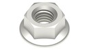 DIN 6923S Hexagon flange nut with serration stainless steel A2 RLS-6923S-A2-M5-1
