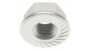 DIN 6923S Hexagon flange nut with serration stainless steel A2 RLS-6923S-A2-M6-1