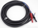 Connecting cable 1.0 qmm 2 way, 4.8 m, 4 mm  safety-laboratory plug,  end sleeves WOR-0025